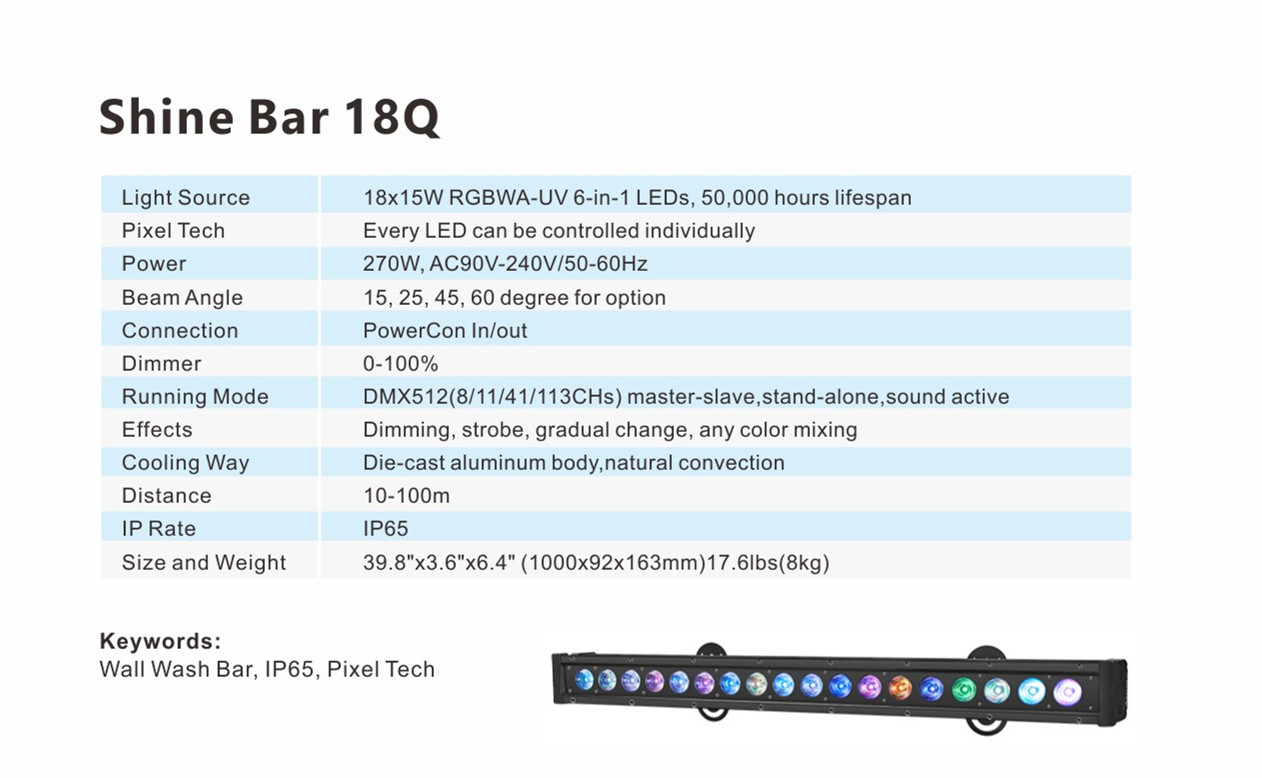 Shine Bar 18Q - ArtFox Lighting